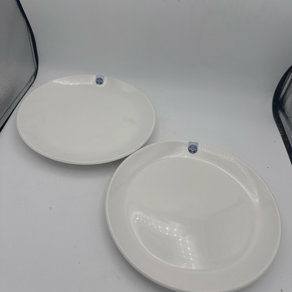 2 Modern Royal Delft Blue D1653 Blue dot Transition Arian BrekVeld Pasta Plates